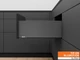 Legrabox Pure TIP-ON BLUMOTION C 270 orionszürke fókvasalat szett