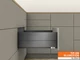 MERIVOBOX E BOXCAP 270 TIP-ON BLUMOTION orionszürke fiókvasalat szett