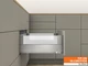 MERIVOBOX E BOXCOVER TIP-ON BLUMOTION indiumszürke fiókvasalat szettek