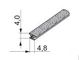 Sevroll rövid befűzős kefe fm 4,8x4mm