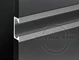 ZOBAL UKW-6 inox fogó profil - ajtóba marva